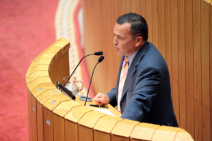 O conselleiro de Medio Ambiente, Territorio e Infraestruturas, Agustín Hernández, na presentación do Plan de Mobilidade