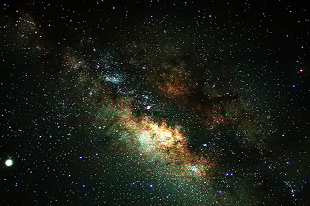 Imaxe da zona central da Vía Láctea / Flickr: Sir Mervs