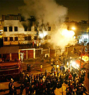 Incendio en Lima causado polo sismo / Foto: Slideshare de ElComercio