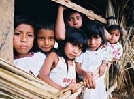 Crianzas indíxenas, habitantes da Raposa Serra do Sol