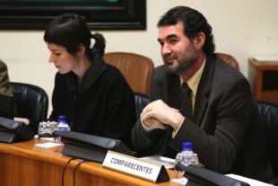 Anxo Quintana, con Ana Pontón, este luns na Comisión da Cidade da Cultura