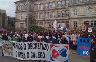 Imaxe da concentración / Facebook BNG Compostela