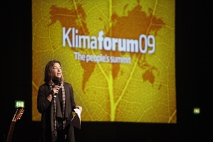 Naomi Klein, na sesión inaugural do Klimaforum09
