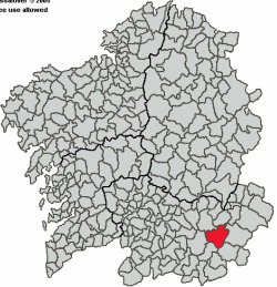 Vilariño de Conso sitúase na Comarca de Viana