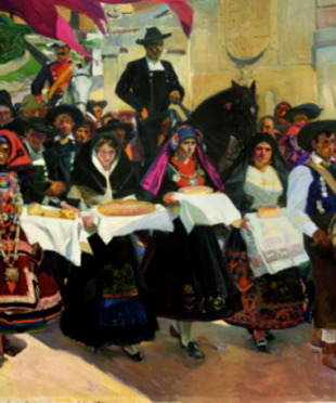 "Castilla. La fiesta del pan", 1913 (detalle), Hispanic Society of America, Nova York