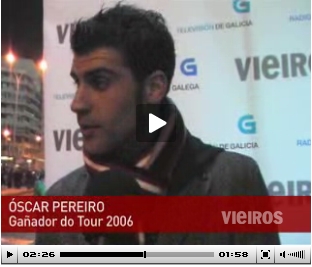 Óscar Pereiro, campión do Tour 2006, tamén falou para Vieiros