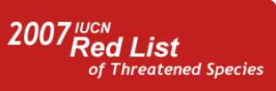 Logo da campaña da listaxe vermella da IUCN