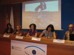 De equerda a dereita: Laura López, Eva Alonso, Estrela López, Judith Sing e Carlos Puga
