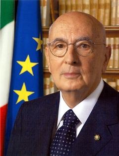 Giorgio Napolitano, presidente da República Italiana, nunha foto oficial