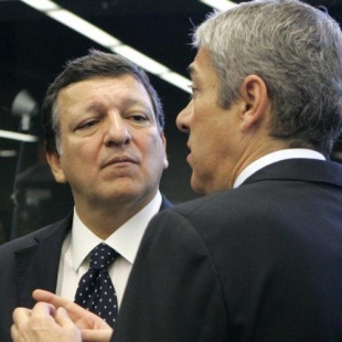 Durão Barroso e Sócrates, este venres en Lisboa