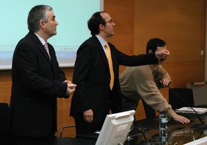 Blanco e Barro presidiron a inaguración da  xornada / Foto: Manuel Vilas