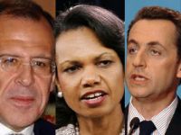 Lavrov, Rice e Sarkozy