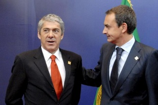 Os presidentes dos gobernos portugués e español, José Sócrates e José Luis Rodríguez Zapatero
