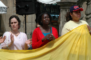A marcha rematou en Praterías, onde se deu lectura a un manifesto