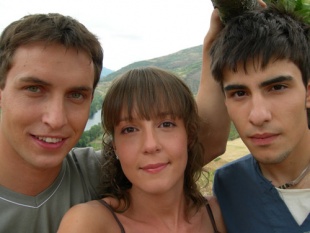 Os tres protagonistas do filme