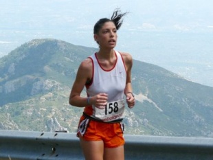 Imaxes de Cristina facendo o que m&aacute;is lle gusta: correr