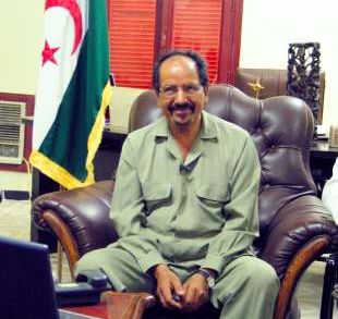 O líder saharauí, Mohamed Abdelaziz