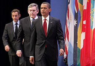 Obama, seguido por Brown e Sarkozy, este venres en Pittsburgh