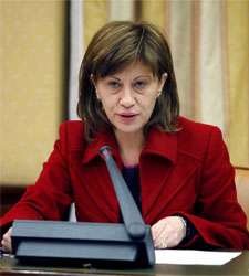 A ministra ourensá, Elena Espinosa