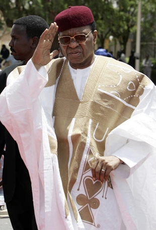 O presidente derrocado, Mamadou Tandja
