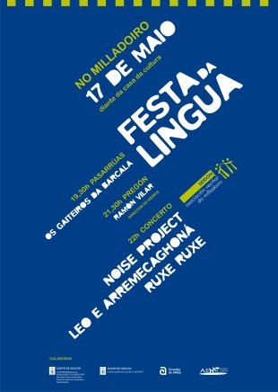 Cartaz da Festa da Lingua de Milladoiro