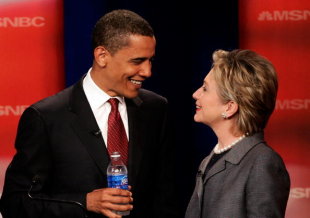 Obama e Clinton marchan case empatados nas enquisas