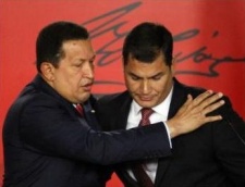 Chávez e Correa, esta quinta feira