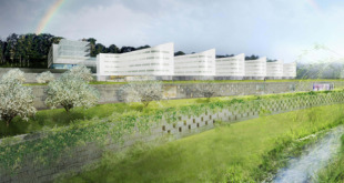 Proxecto do novo hospital de Vigo, segundo o deseño do Goberno bipartito