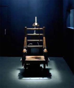 A cadeira eléctrica foi a máquina máis utilizada para aplicar a pena de morte (dende febreiro deste ano deixou de utilizarse nos Estados Unidos)