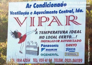Anuncio de aire acondicionado, en Portugal