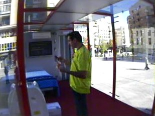 Serxio Pazos, no seu encerro voluntario