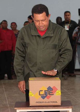 O presidente venezolano, Hugo Chávez