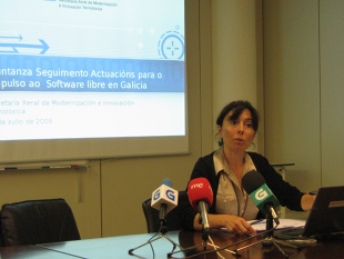 Mar Pereira explicou a política do Goberno arredor do software libre