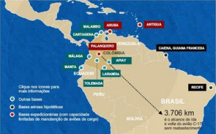 Situación das bases militares en Colombia