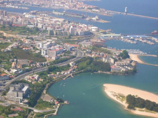 A Ria do Burgo baña os concellos de Cambre, A Coruña, Culleredo e Oleiros