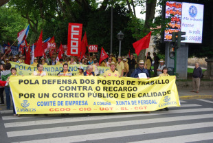 Os traballadores manifestáronse reiteradamente nas diferentes cidades galegas