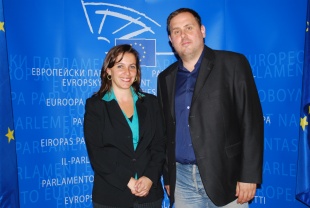 Ana Miranda e Oriol Junqueras, de ERC