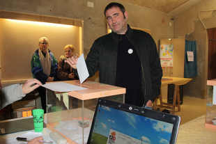 O actor Sergi López votou este 13D en Cataluña / Imaxe: Vilaweb