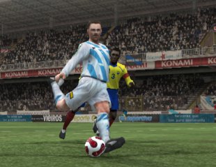 Publicidade no parche galego do Pro Evolution Soccer