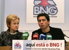 Bravo e Mera na presentaci&oacute;n do acto