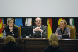 Ángel Gabilondo, ministro de Educación, na presentación do borrador sobre o "pacto educativo" no Consello Escolar do Estado
