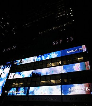 Oficinas centrais de Lehman, o 15 de setembro de 2008 / Flickr: scobleizer