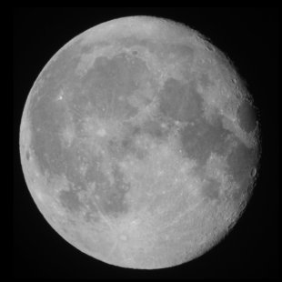 A Lúa, vista dende a Terra