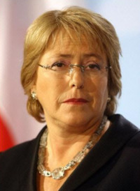 Bachelet é unha das nove presidentas de todo o mundo
