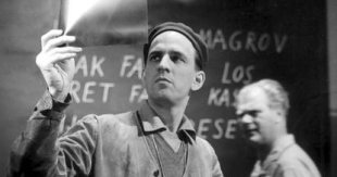 Bergman, durante a rodaxe de 'Amorodos salvaxes'