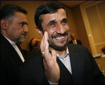 O líder iraniano, Mahmoud Ahmadinejad