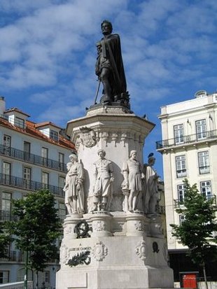 Estatua de Camoes en Lisboa
