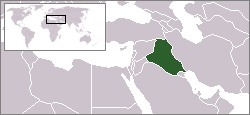 Localización do Irak