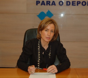 Marta Souto durante a comparecencia