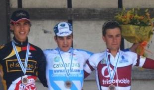 Pedro Macía gañou na contrarreloxo na categoria júnior / Imaxe: Club Ciclista Estradense